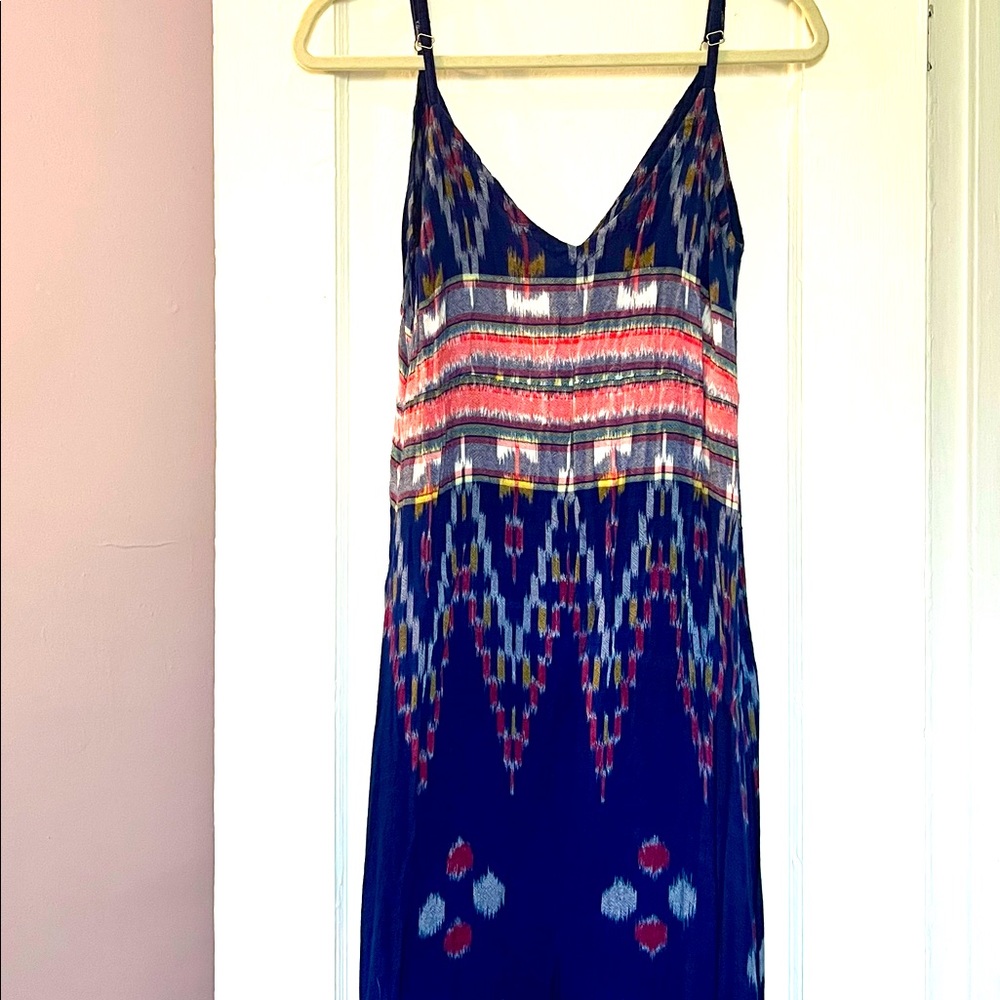 *SOLD* Cleobella / Anthropologie Ikat Maxi Size L Navy